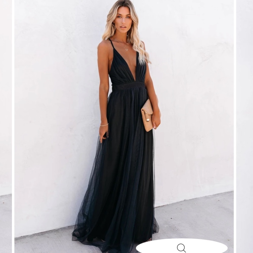 VICI- PETAL DUST MAXI DRESS IN STEEL